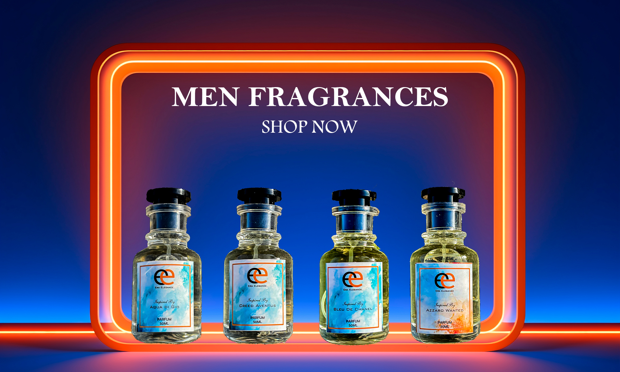 Men Fragrances banner Era Elegance – Inspired by Acqua di Gio | Fresh, Aquatic & Timeless